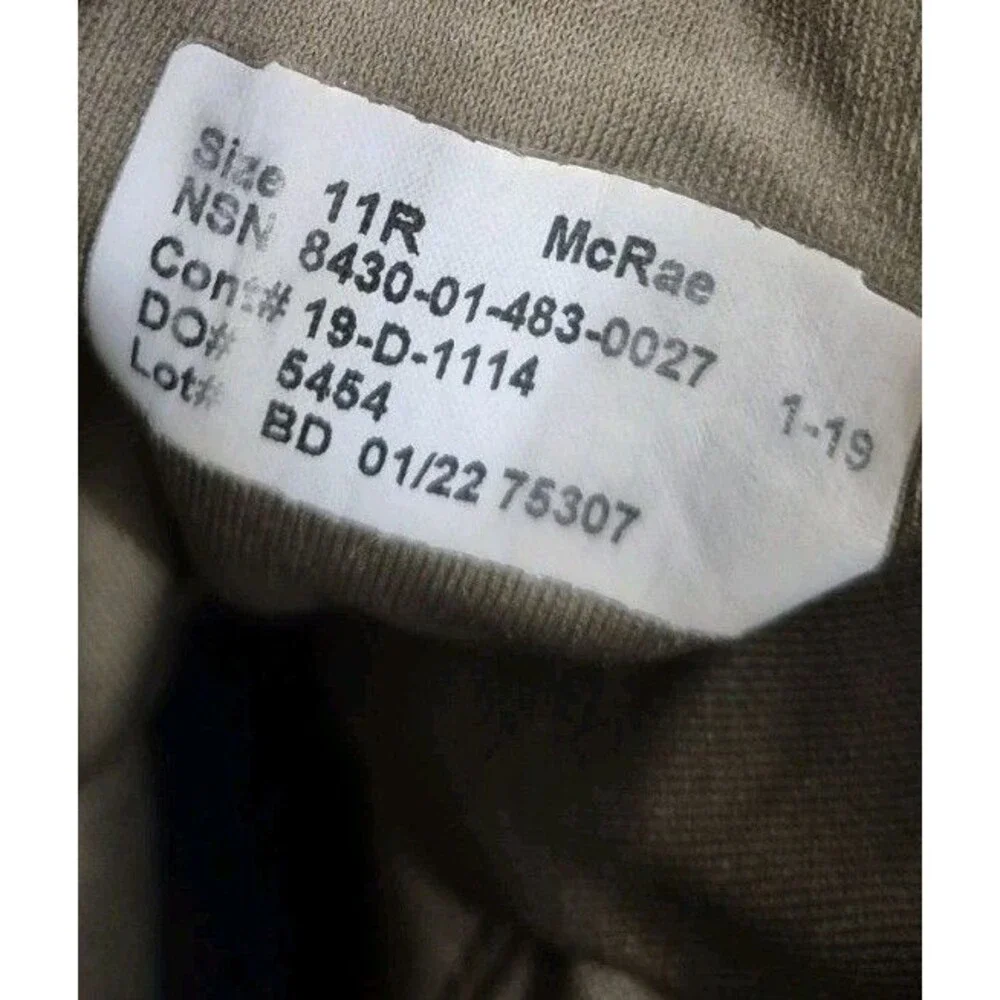 McRae USMC Combat Boots, Hot Weather, Military EGA  Size 11R 8430-01-483-0027